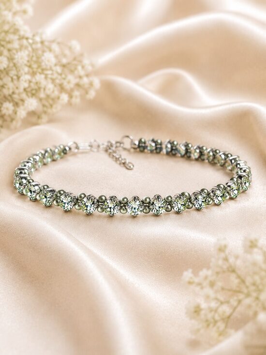 Smalka 4 mm Swarovski® kristālu rokassprādze Crystolite