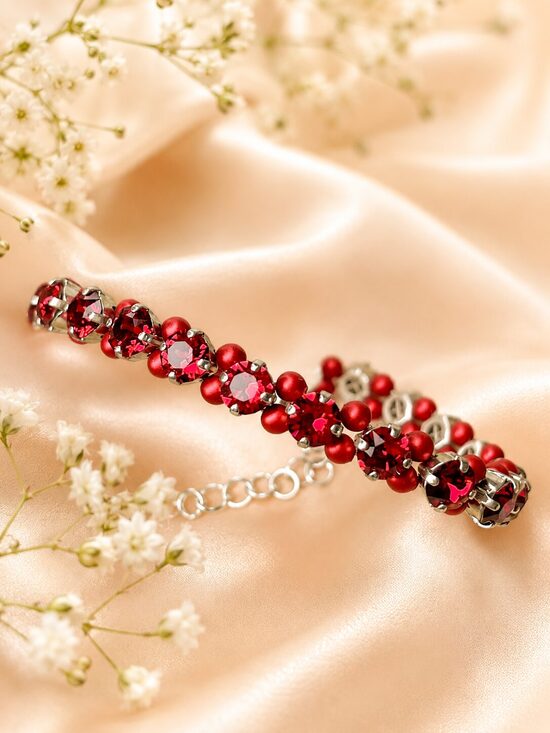 Siam 5 mm kristālu rokassprādze ar Swarovski® kristāliem